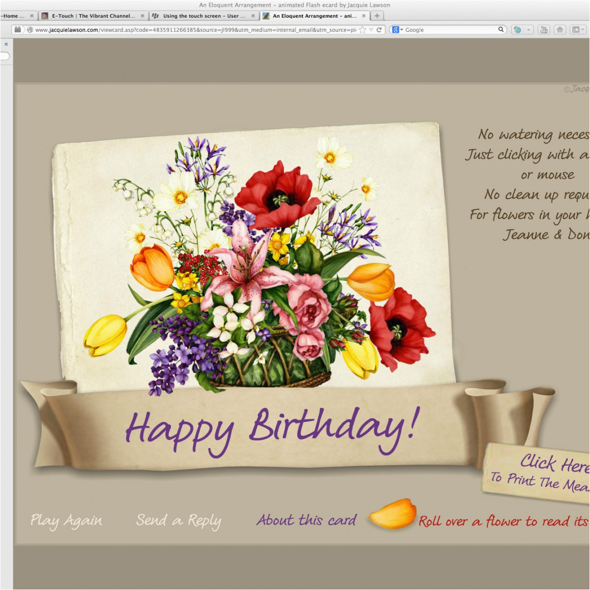 22 Best Jacquie Lawson Birthday Cards Login Home Family Style And 