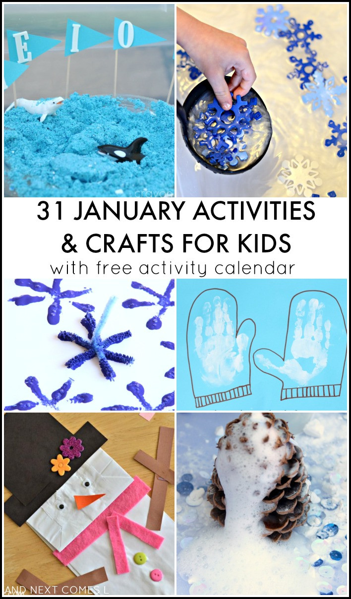 January Craft For Toddlers
 31 January Activities for Kids Free Activity Calendar