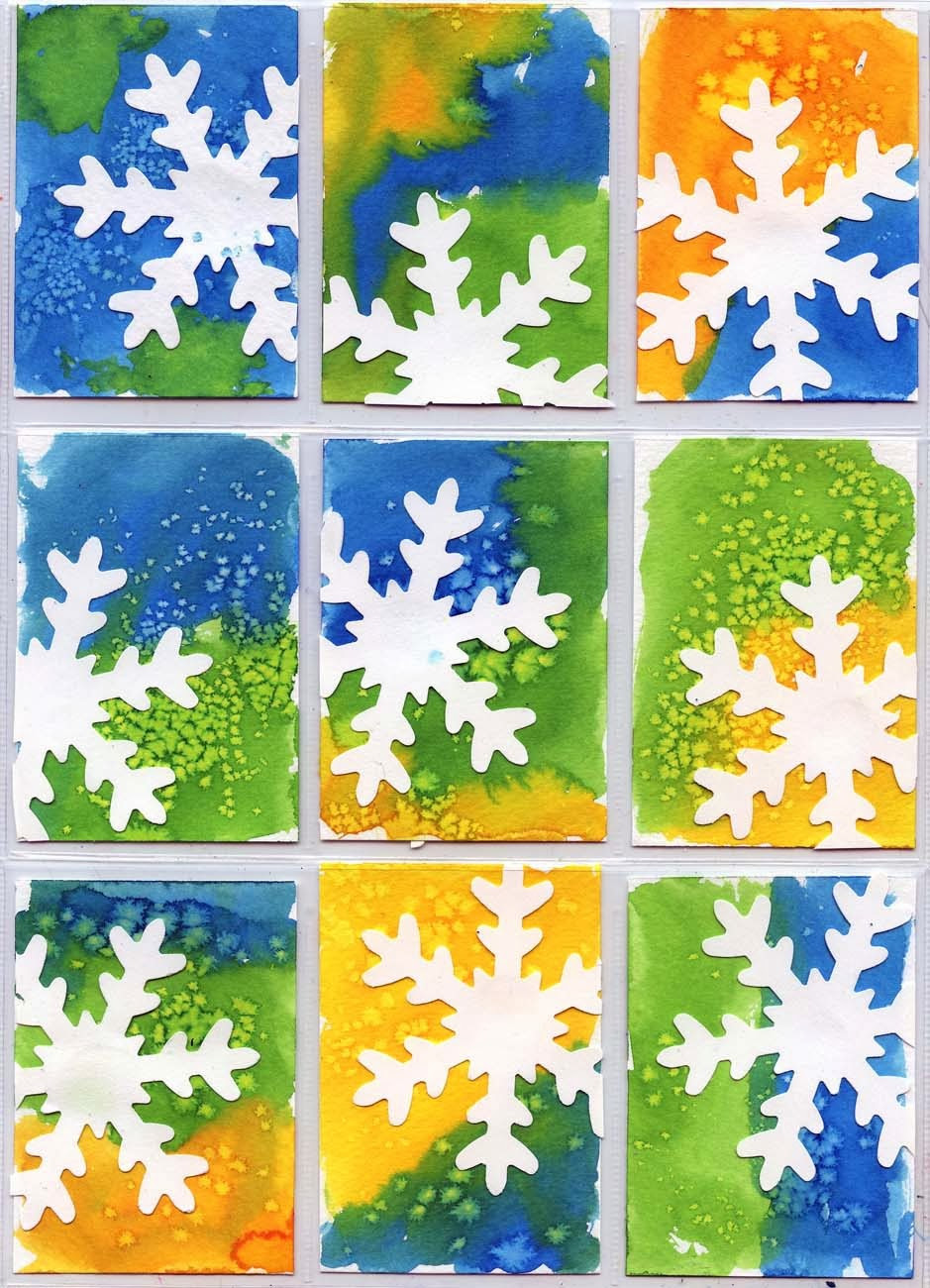January Craft For Toddlers
 Snowflake ATC Art Projects for Kids