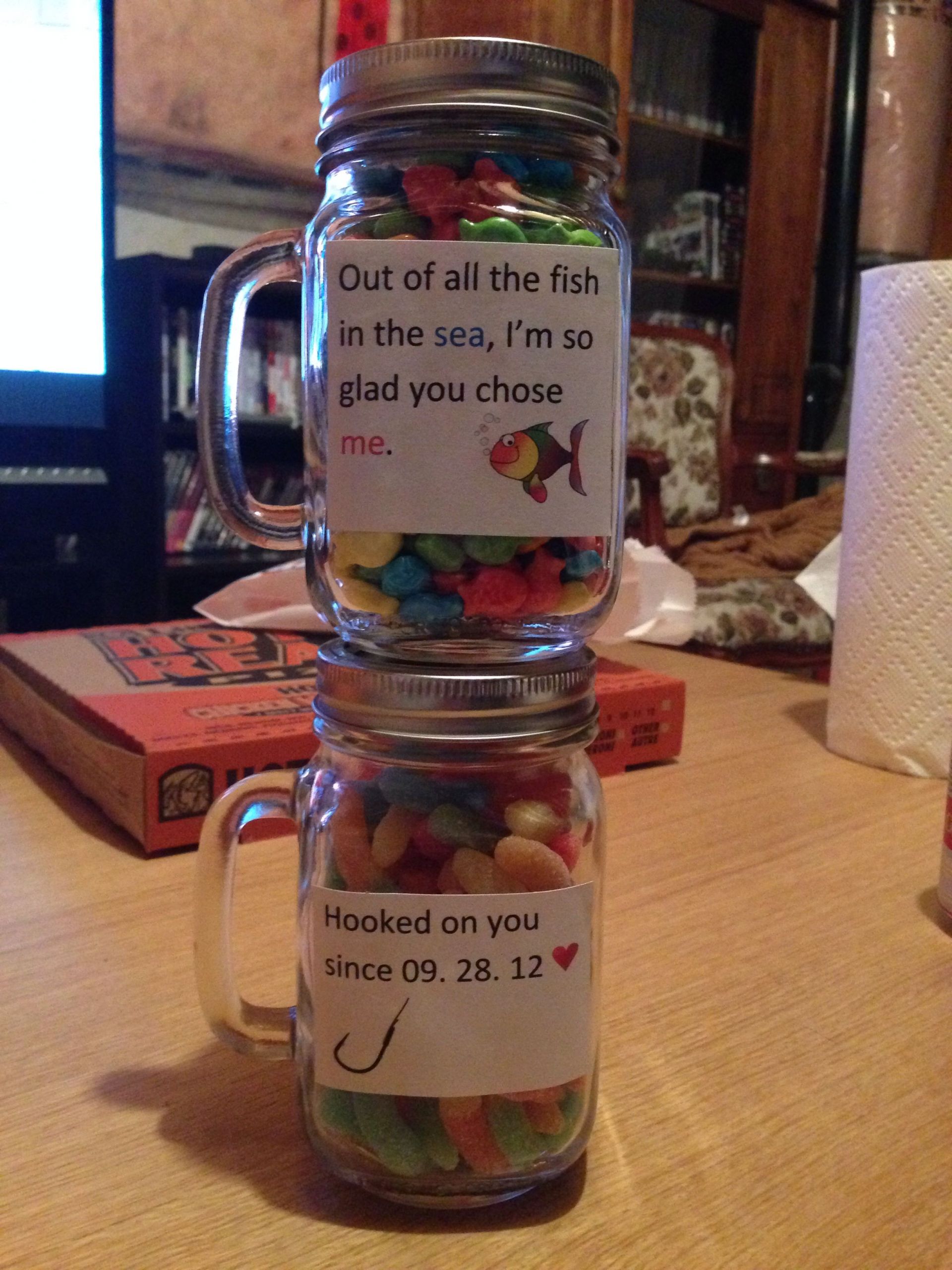 Jar Gift Ideas For Boyfriend
 Cute mason jars for someone special