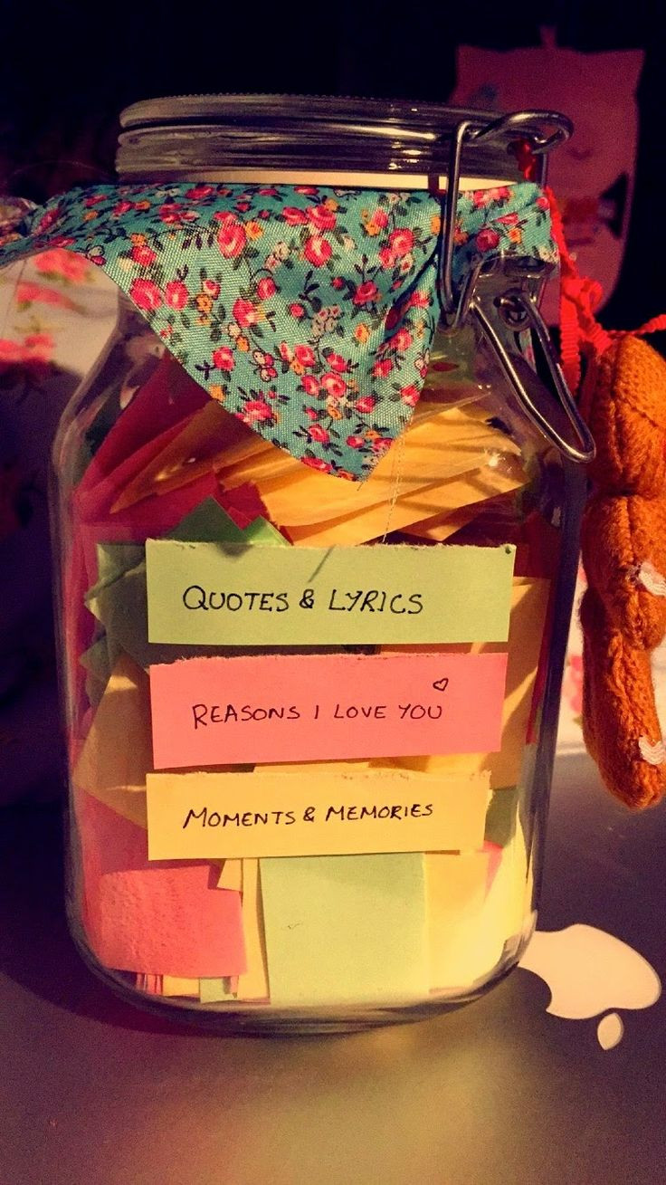 Jar Gift Ideas For Boyfriend
 183 best Boyfriend Birthday images on Pinterest