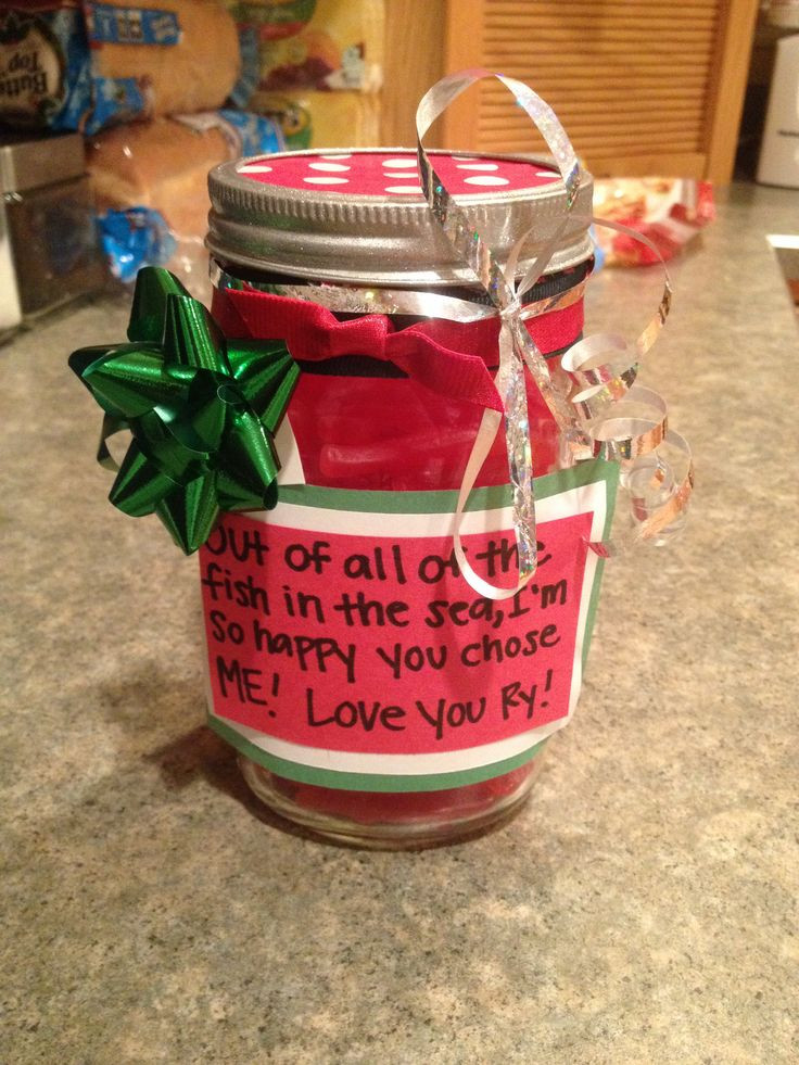 Jar Gift Ideas For Boyfriend
 DIY Christmas present for the boyfriend mason jar