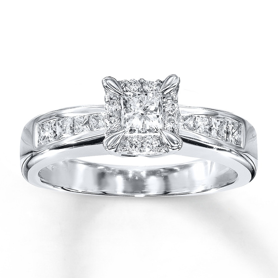 Jared Princess Cut Engagement Ring
 Jared Diamond Engagement Ring 3 4 ct tw Princess cut 14K