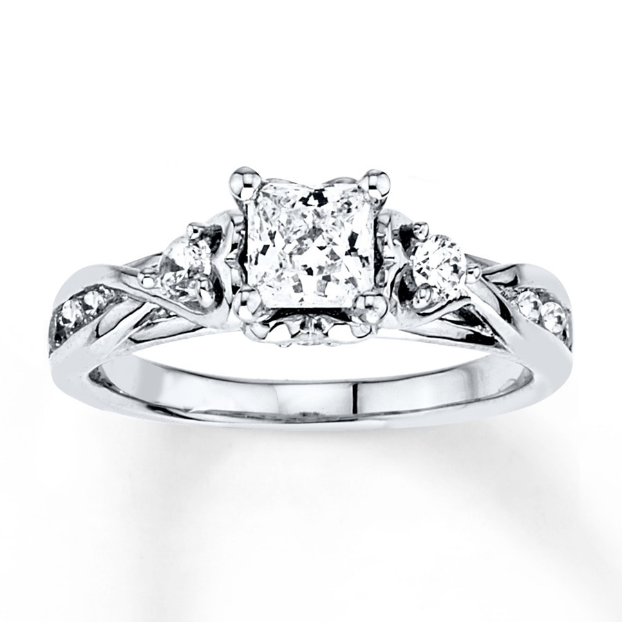 Jared Princess Cut Engagement Ring
 Jared Diamond Engagement Ring 1 ct tw Princess cut 14K