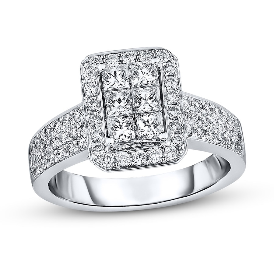 Jared Princess Cut Engagement Ring
 Jared Diamond Engagement Ring 1 1 4 ct tw Princess cut