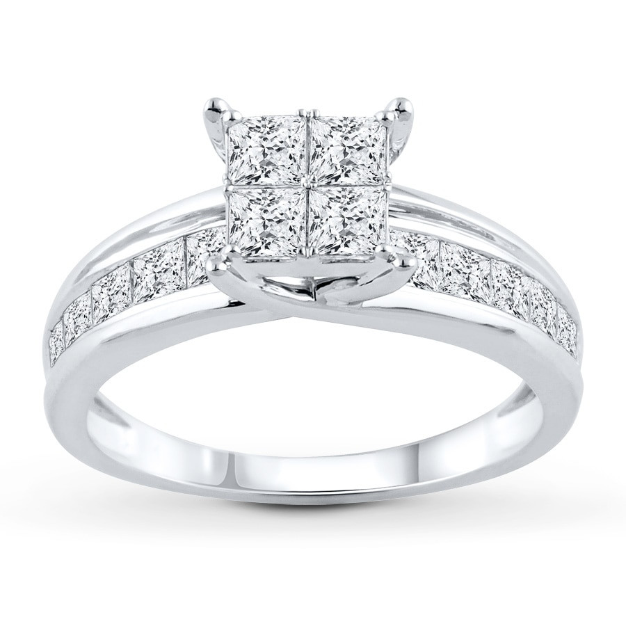 Jared Princess Cut Engagement Ring
 Jared Diamond Engagement Ring 1 1 2 ct tw Princess cut