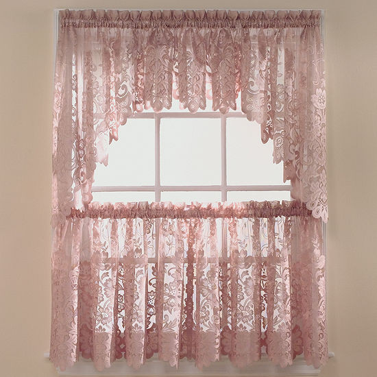 Jc Penneys Kitchen Curtains
 JCPenney Home™ Shari Lace Rod Pocket Shaped Valance JCPenney