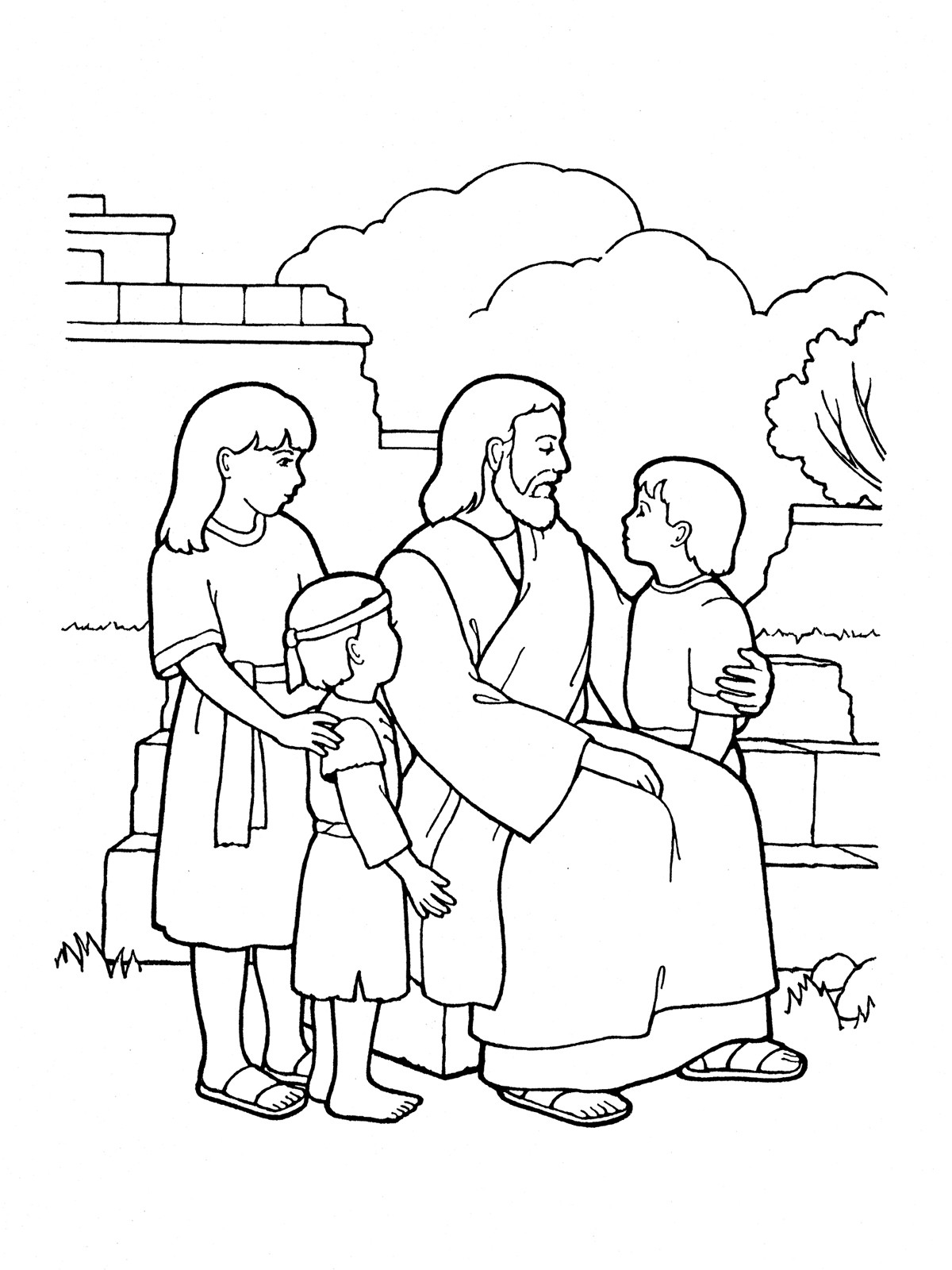 21-best-jesus-and-the-children-coloring-pages-home-family-style-and