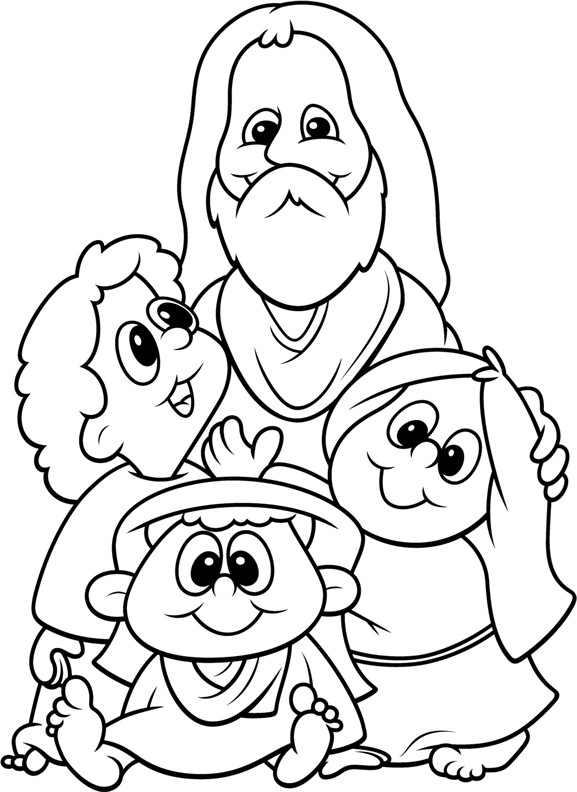 Jesus And The Children Coloring Pages
 Jesus Loves The Little Children Coloring Page Coloring Home