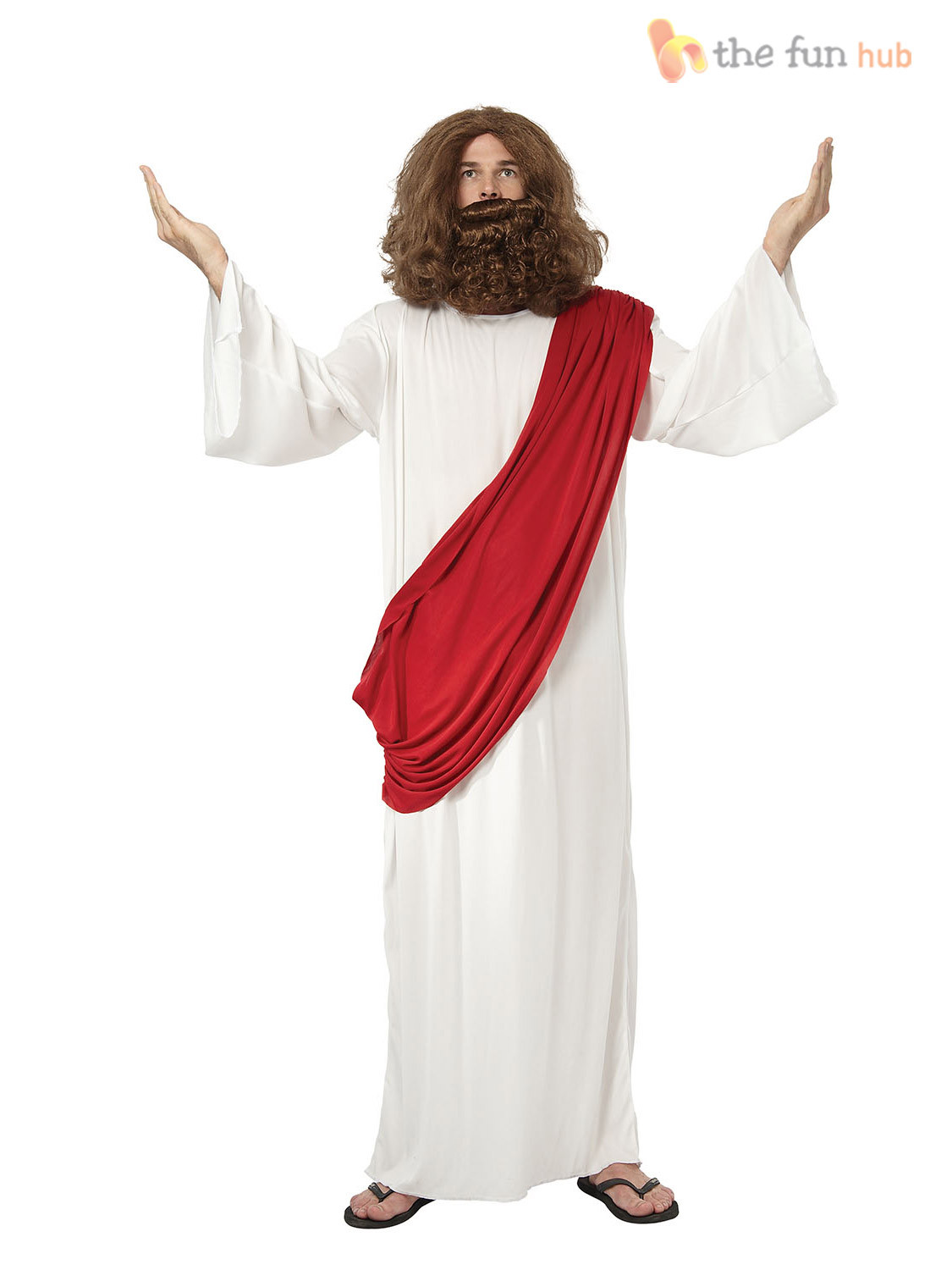 Jesus Costume DIY
 Jesus Wig Beard Religious Mens Fancy Dress Christmas