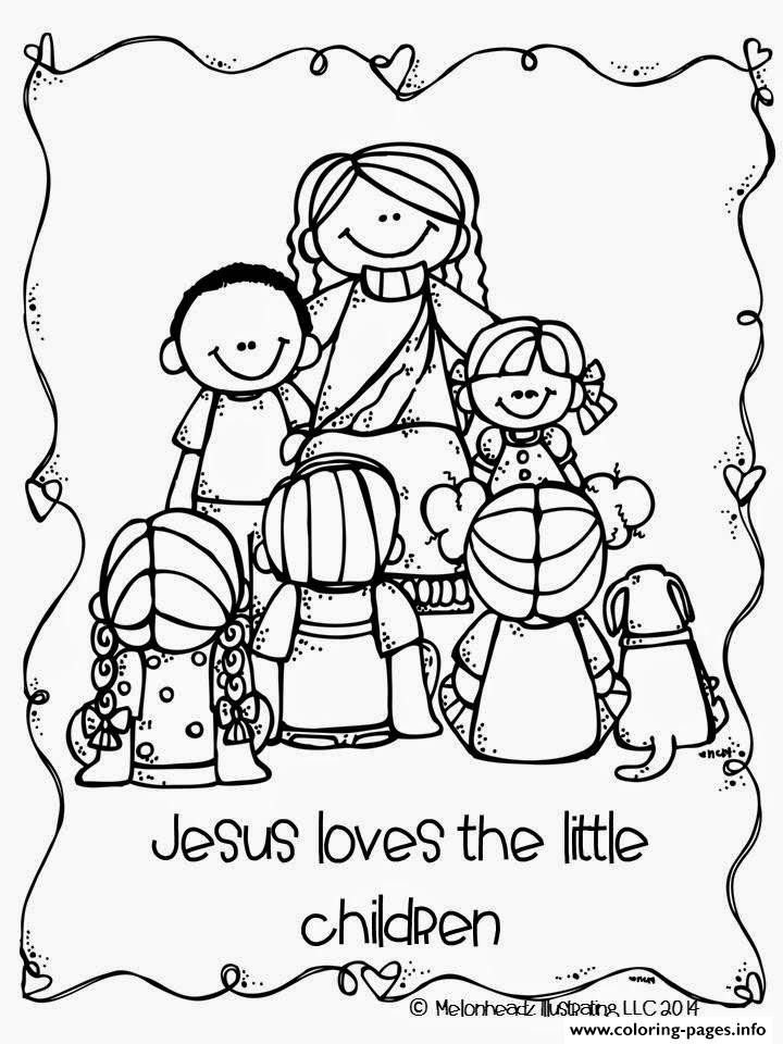 Jesus Loves Children Coloring Page
 Jesus Loves The Little Children Coloring Pages Printable
