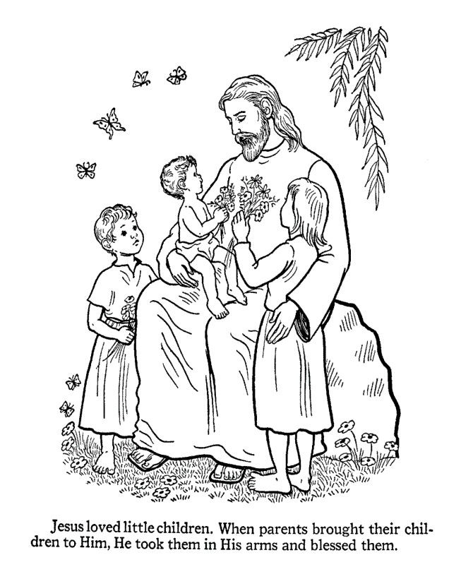 Jesus Loves Children Coloring Page
 10 images about JESUS LOVES THE LITTLE CHILDREN on