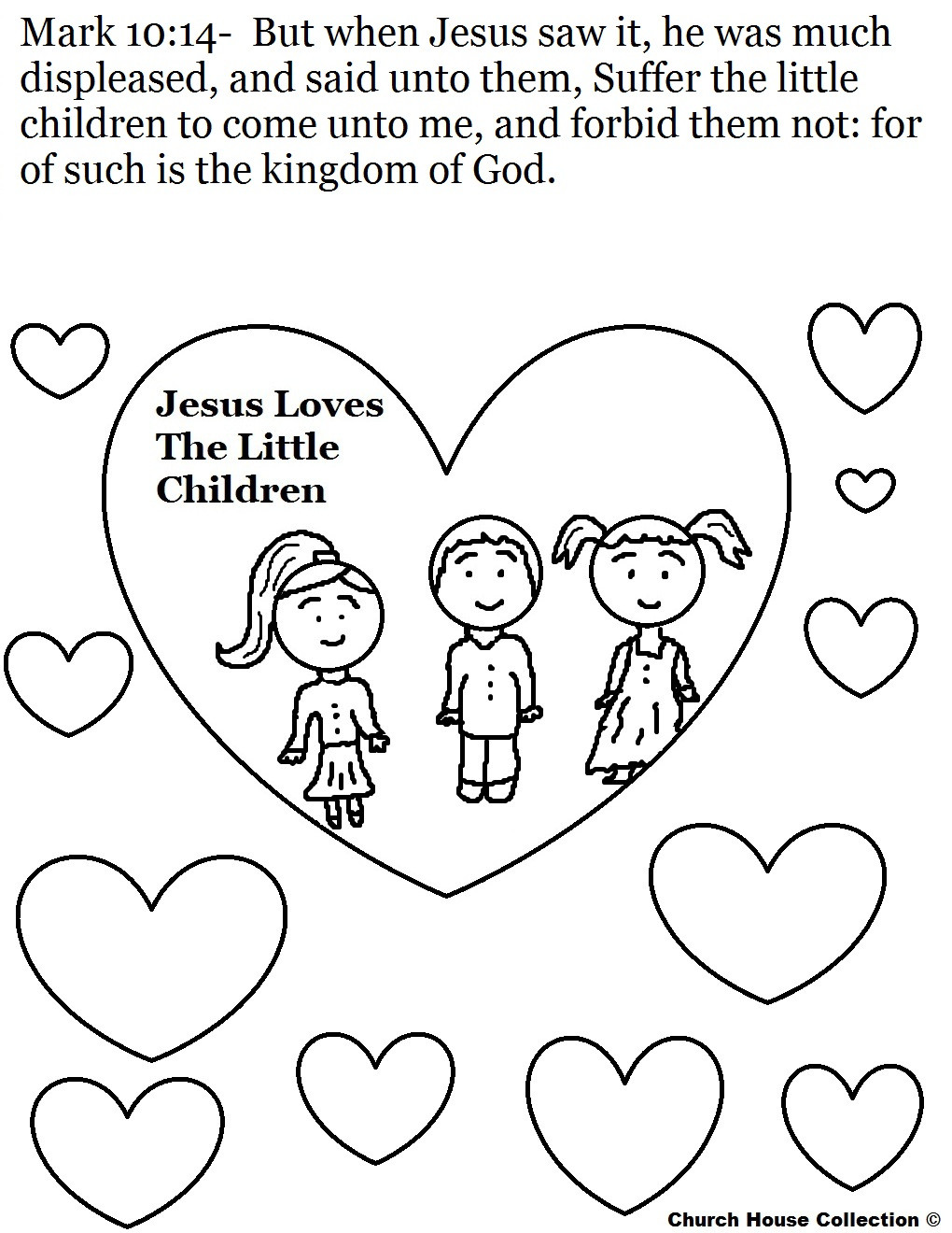 Jesus Loves The Little Children Coloring Page
 Jesus Loves the Little Children Coloring Pages Printable