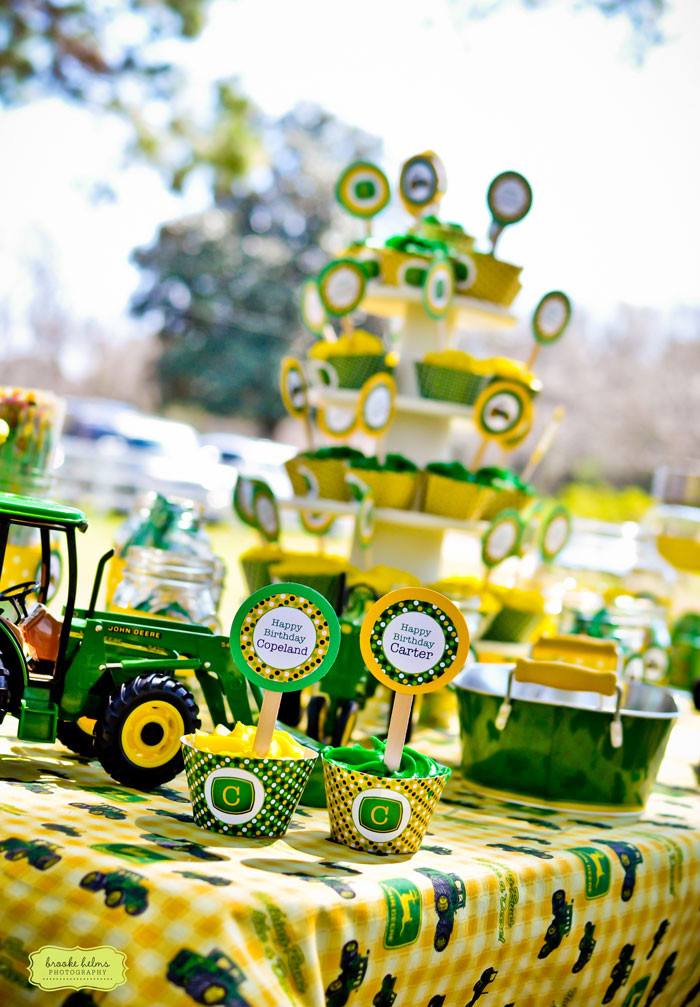 John Deere Birthday Party Supplies
 Kara s Party Ideas John Deere Tractor Birthday Party