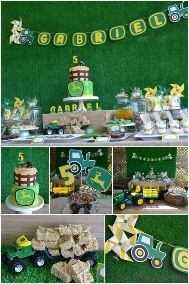 John Deere Birthday Party Supplies
 A Boy s Tractor Birthday Party
