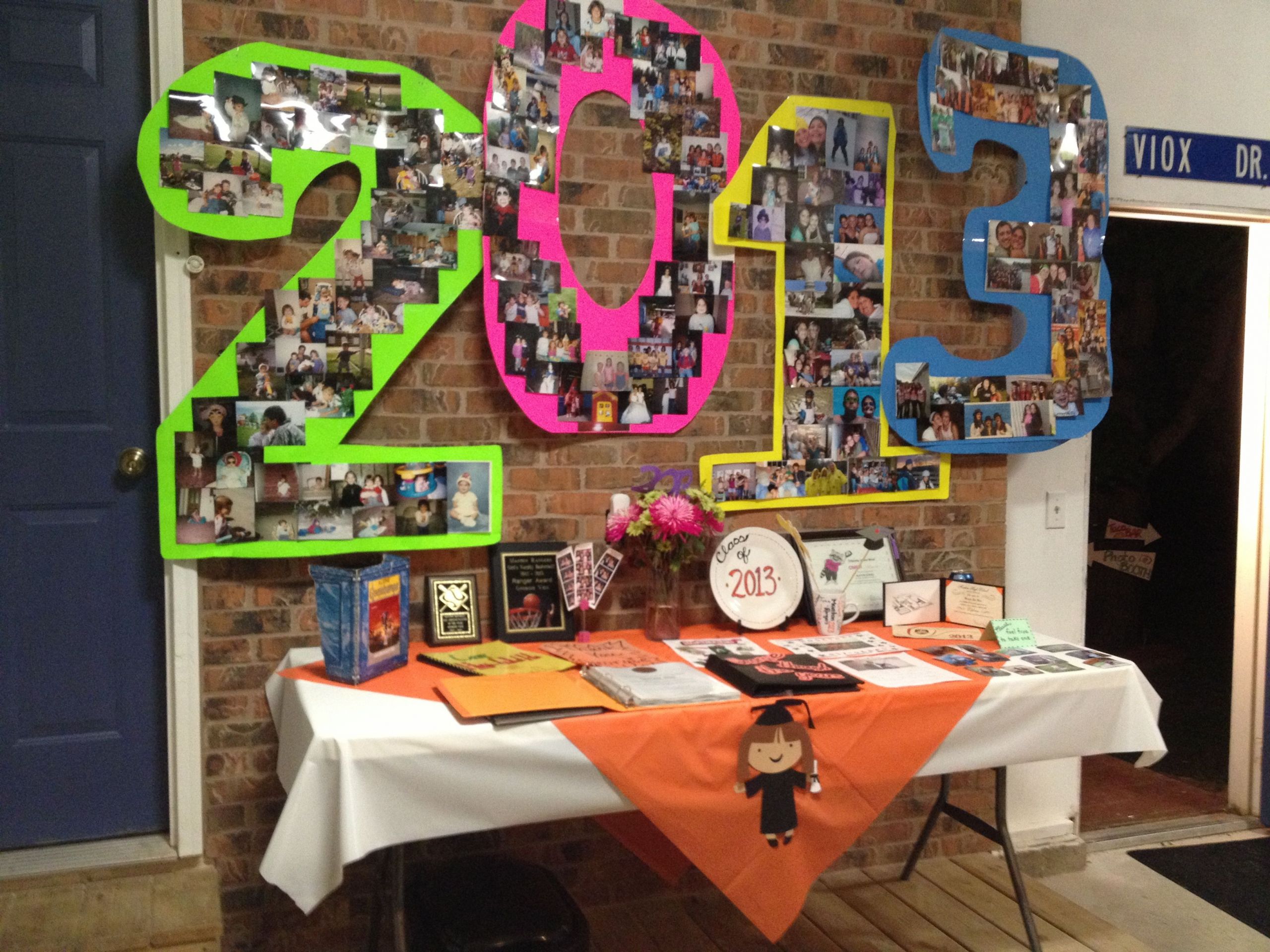 Jr High Graduation Party Ideas
 Graduation party decorations The numbers are created out