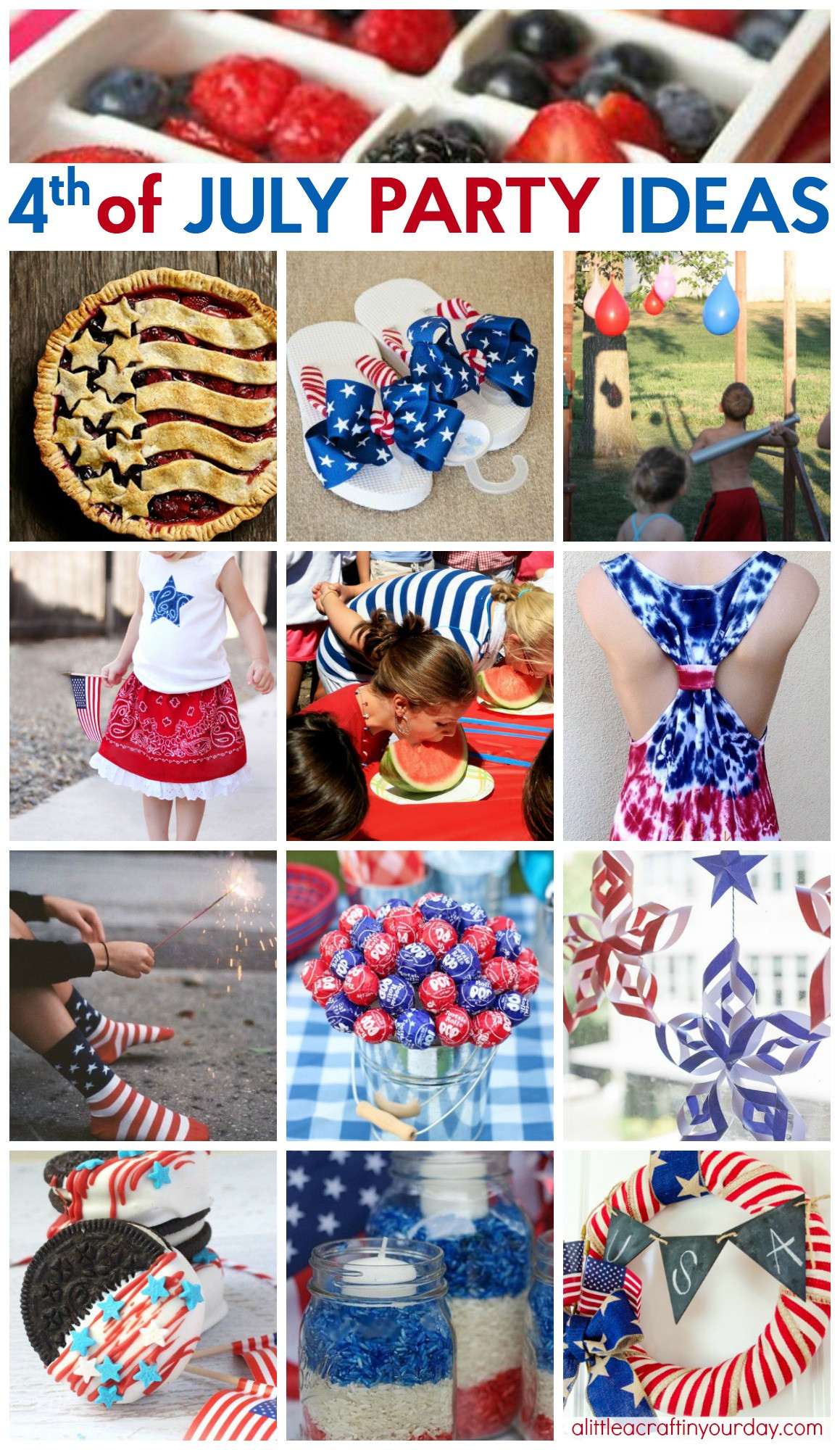 July Birthday Party Ideas
 44 Way Cool Fourth of July Party Ideas A Little Craft In