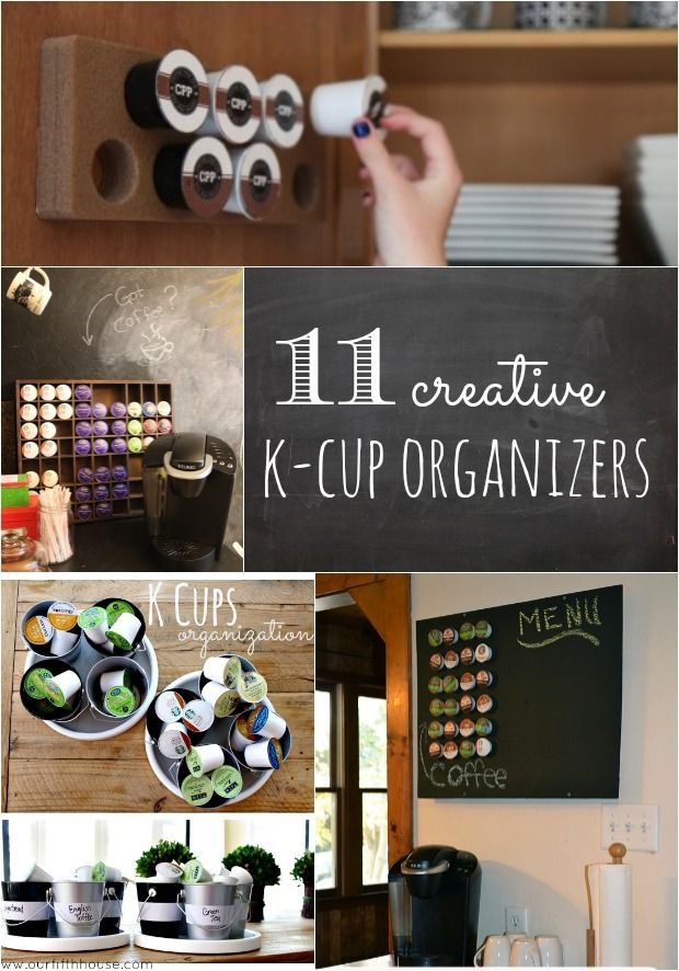 K Cup Organizer DIY
 Creative K Cup Organizers