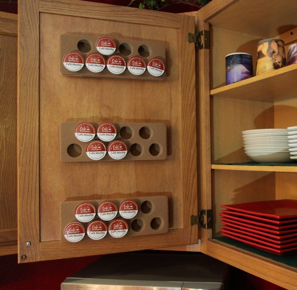 K Cup Organizer DIY
 Learn how to organize K cups with this counter clearing