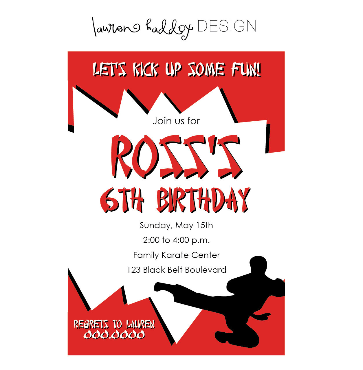 Karate Birthday Invitations
 Karate Birthday Invitations for Kids – Bagvania FREE