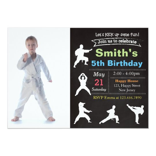 Karate Birthday Invitations
 Karate Birthday Invitation