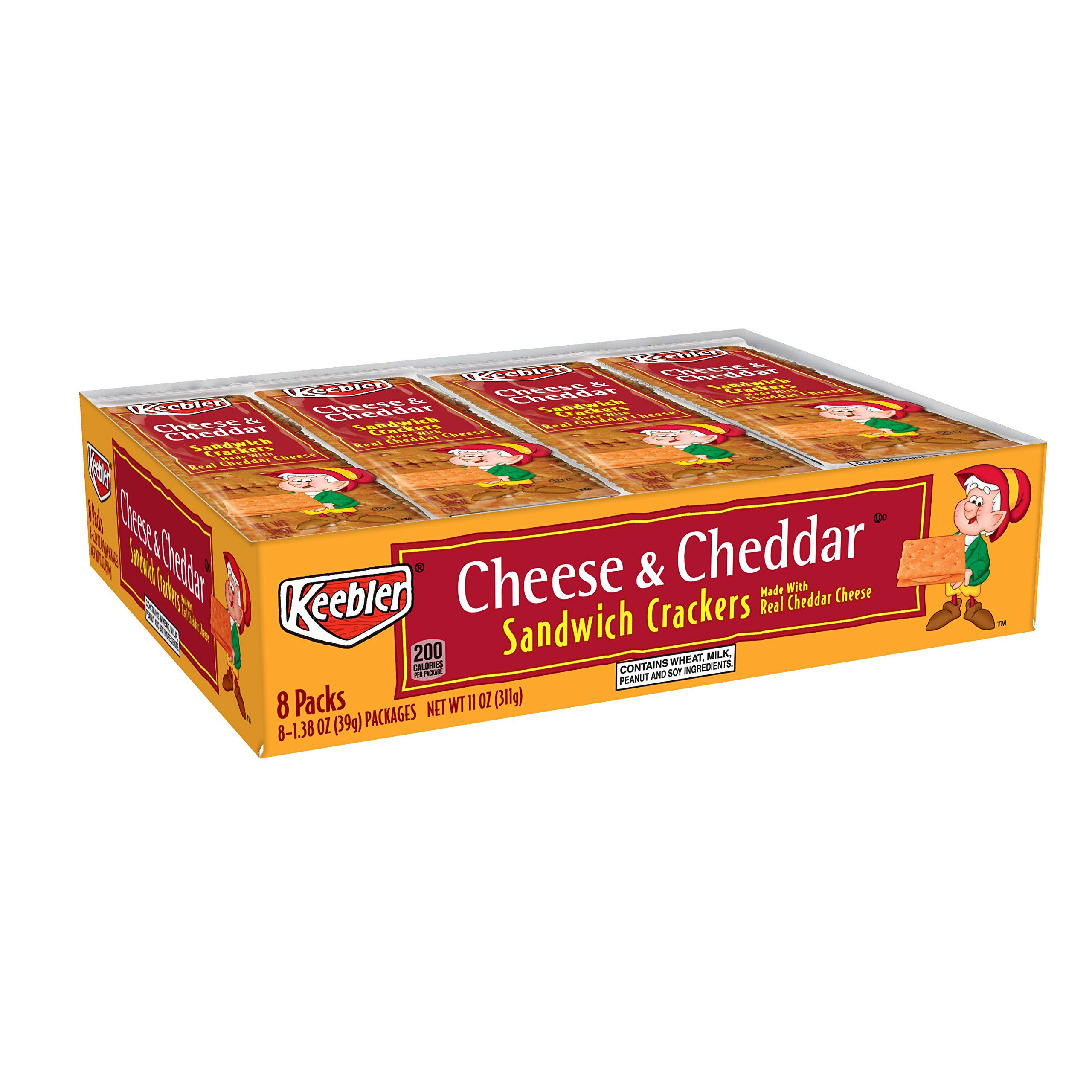 Keebler Sandwich Crackers
 Keebler Cheese and Cheddar Sandwich Crackers Single Serve