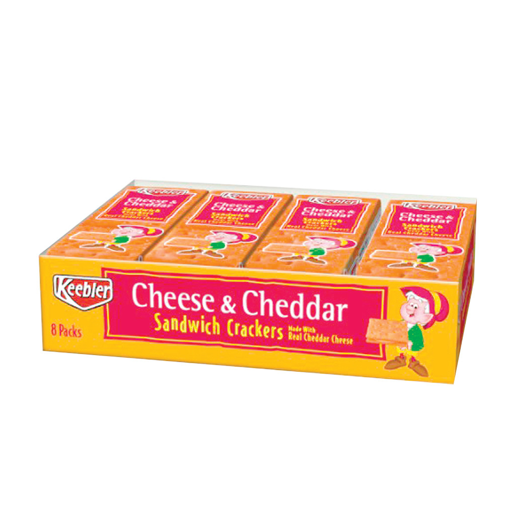 Keebler Sandwich Crackers
 Keebler Cheese & Cheddar Sandwich Crackers 12Ct