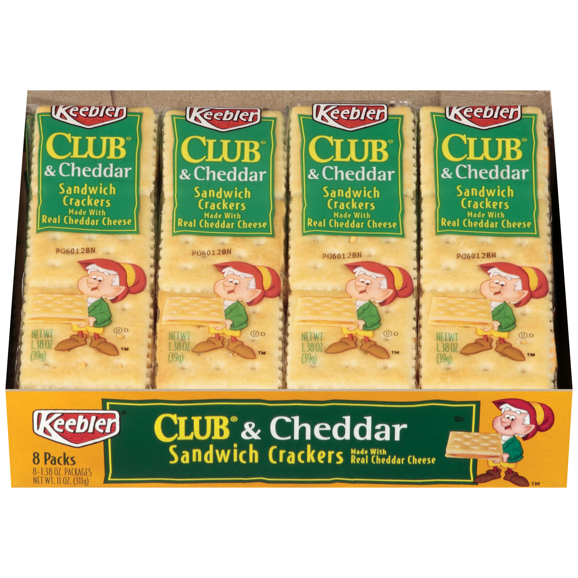 Keebler Sandwich Crackers
 Keebler Sandwich Crackers Club & Cheddar 8 1 38 oz