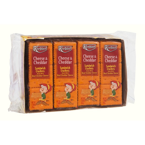 Keebler Sandwich Crackers
 Keebler Sandwich Crackers Cheese & Cheddar Cheese 8 ct