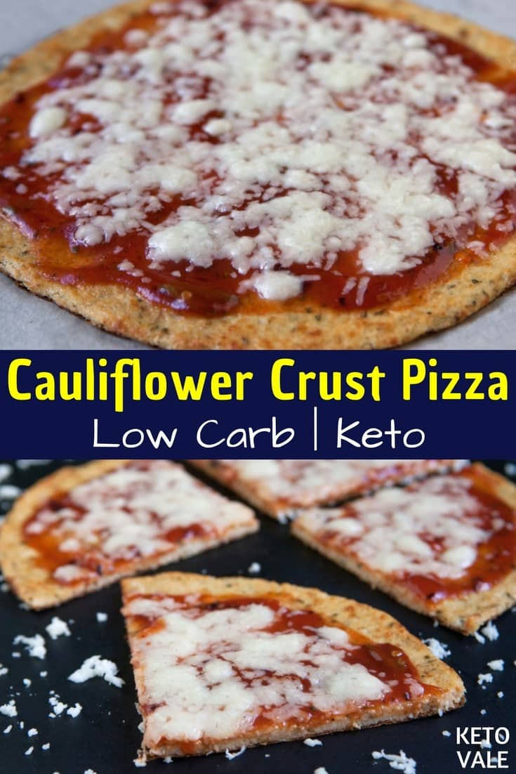 Keto Cauliflower Pizza Crust
 Keto Cauliflower Crust Pizza Low Carb Recipe