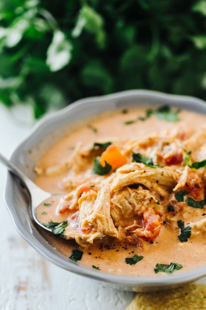 Keto Chicken Soup
 Zesty Queso Chicken Keto Soup Make in the Slow Cooker or