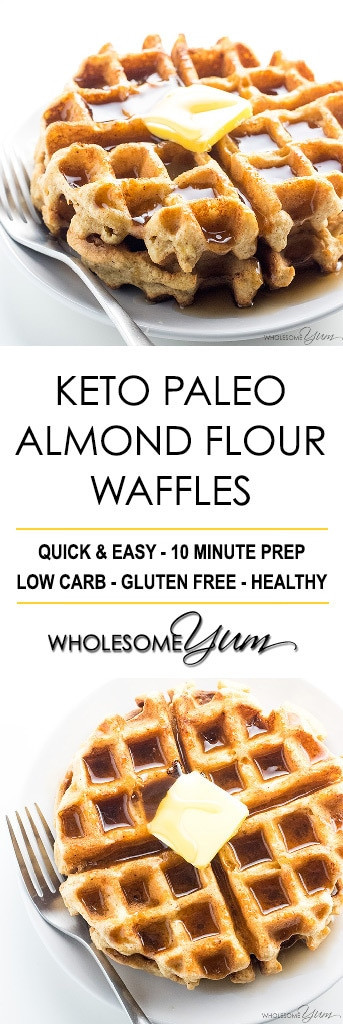Keto Waffles With Almond Flour
 Keto Paleo Almond Flour Waffles Recipe VIDEO