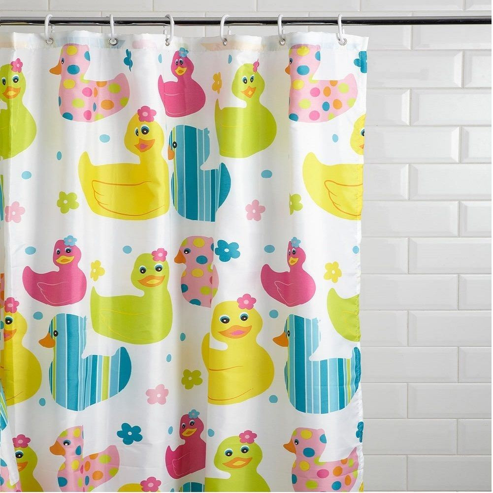 Kid Bathroom Shower Curtain
 NEW KIDS QUACKERS DUCK DESIGN CHILDRENS SHOWER CURTAIN NON
