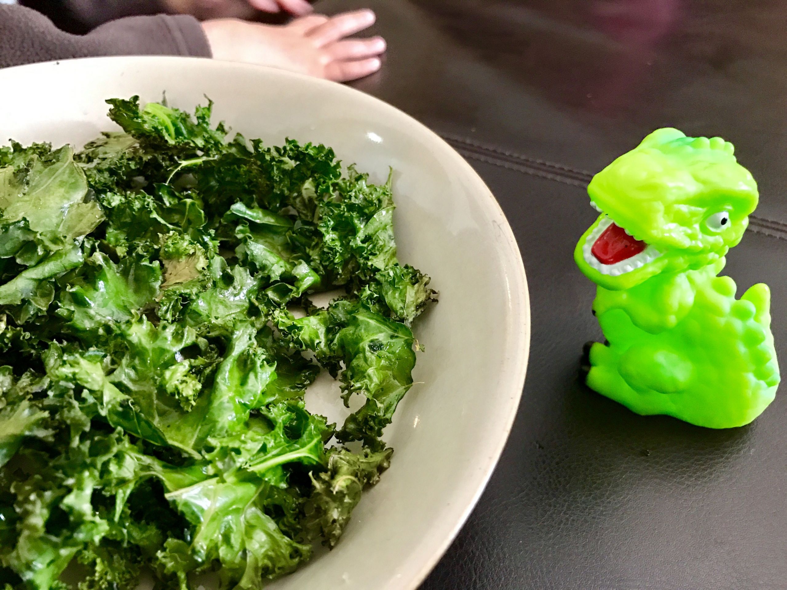 Kid Friendly Kale Recipes
 Baked Kale Chips with Sea Salt and Cayenne