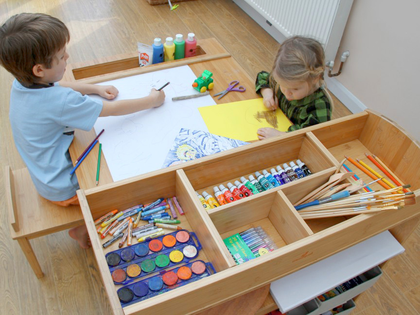 Kids Art Table
 Children s Arts and Crafts Table and Chairs