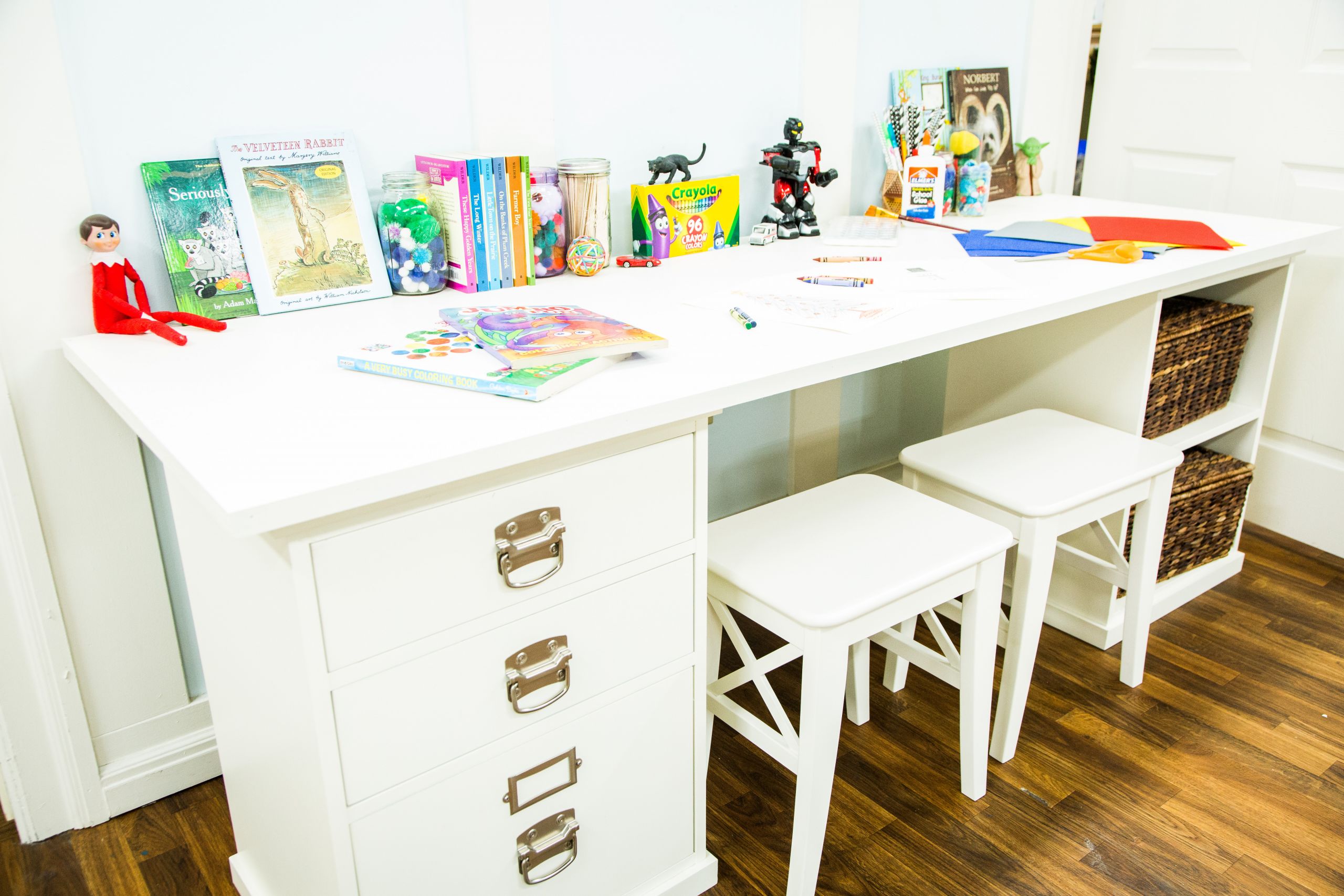 Kids Art Table
 DIY Kids Craft Table Home & Family