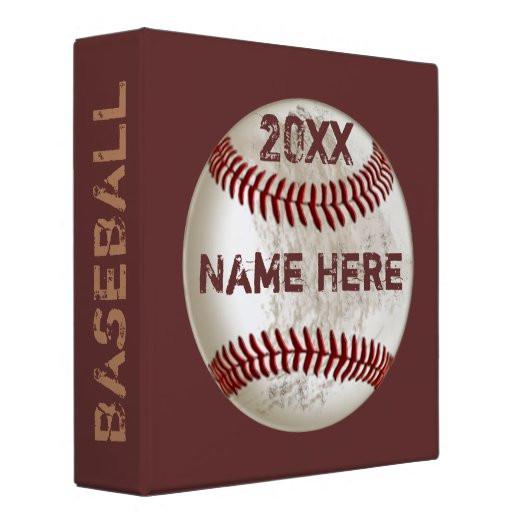 Kids Baseball Gifts
 Personalized Baseball Gifts for Kids 3 Ring Binder