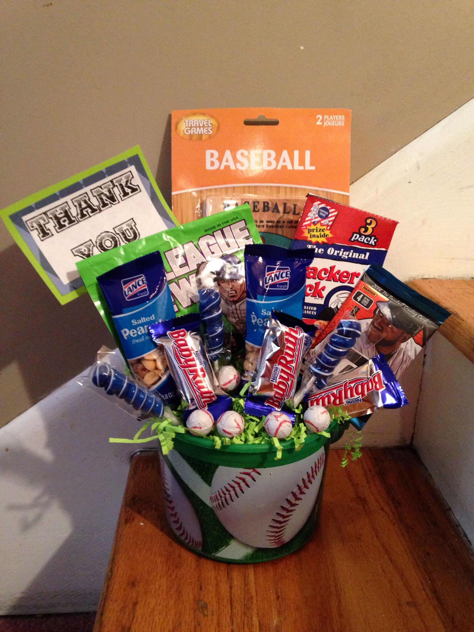 Kids Baseball Gifts
 This would be an awesome thank you t for a baseball T