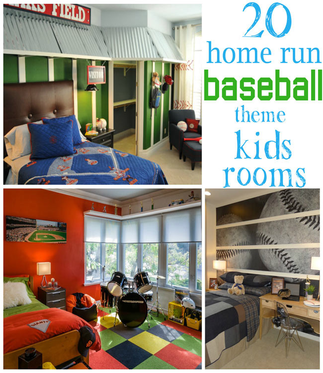 Kids Baseball Room
 Boys Baseball Theme Rooms Design Dazzle