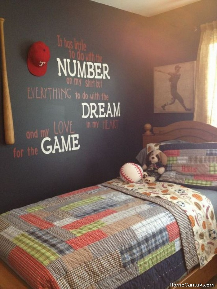 Kids Baseball Room
 60 Boys Baseball Themed Bedroom Ideas HomeCantuk