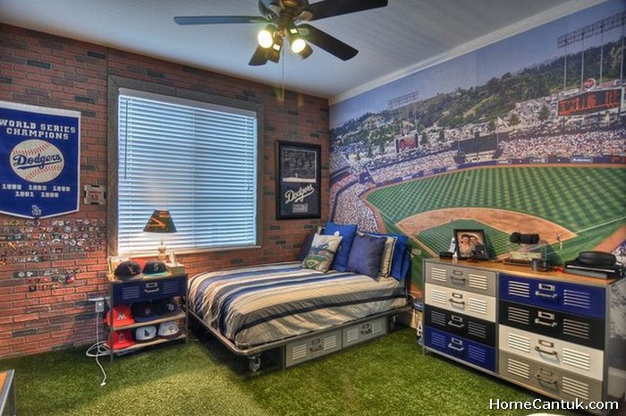 Kids Baseball Room
 60 Boys Baseball Themed Bedroom Ideas HomeCantuk