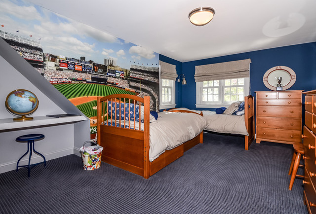 Kids Baseball Room
 Boys baseball bedroom