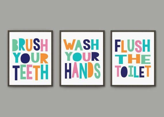 Kids Bathroom Art
 20 Best Collection of Kids Bathroom Wall Art