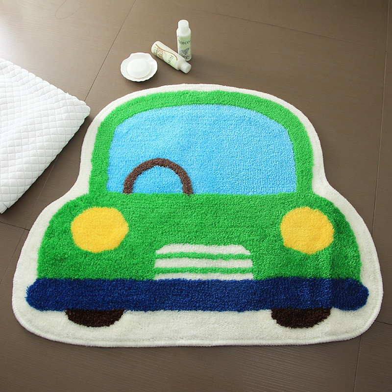 Kids Bathroom Rugs
 Cute car design children Floor mat home decro bathroom