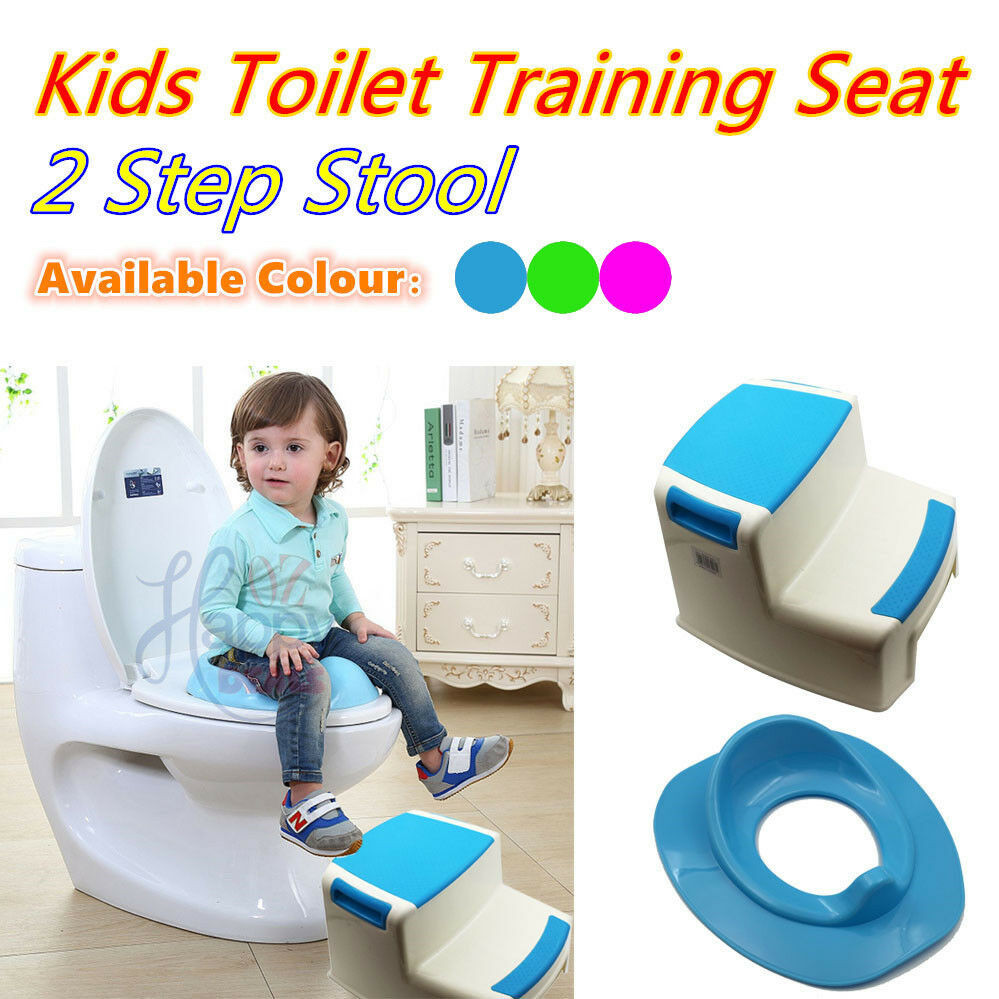 Kids Bathroom Step Stool
 New Portable Plastic 2 Step Stool Bathroom Kids toilet