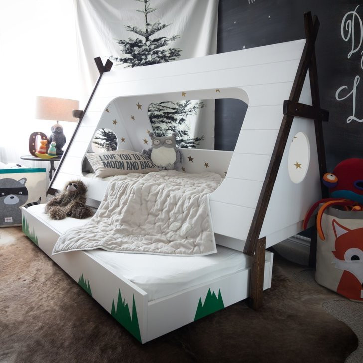 Kids Bed DIY
 DIY Tepee Kids Bed