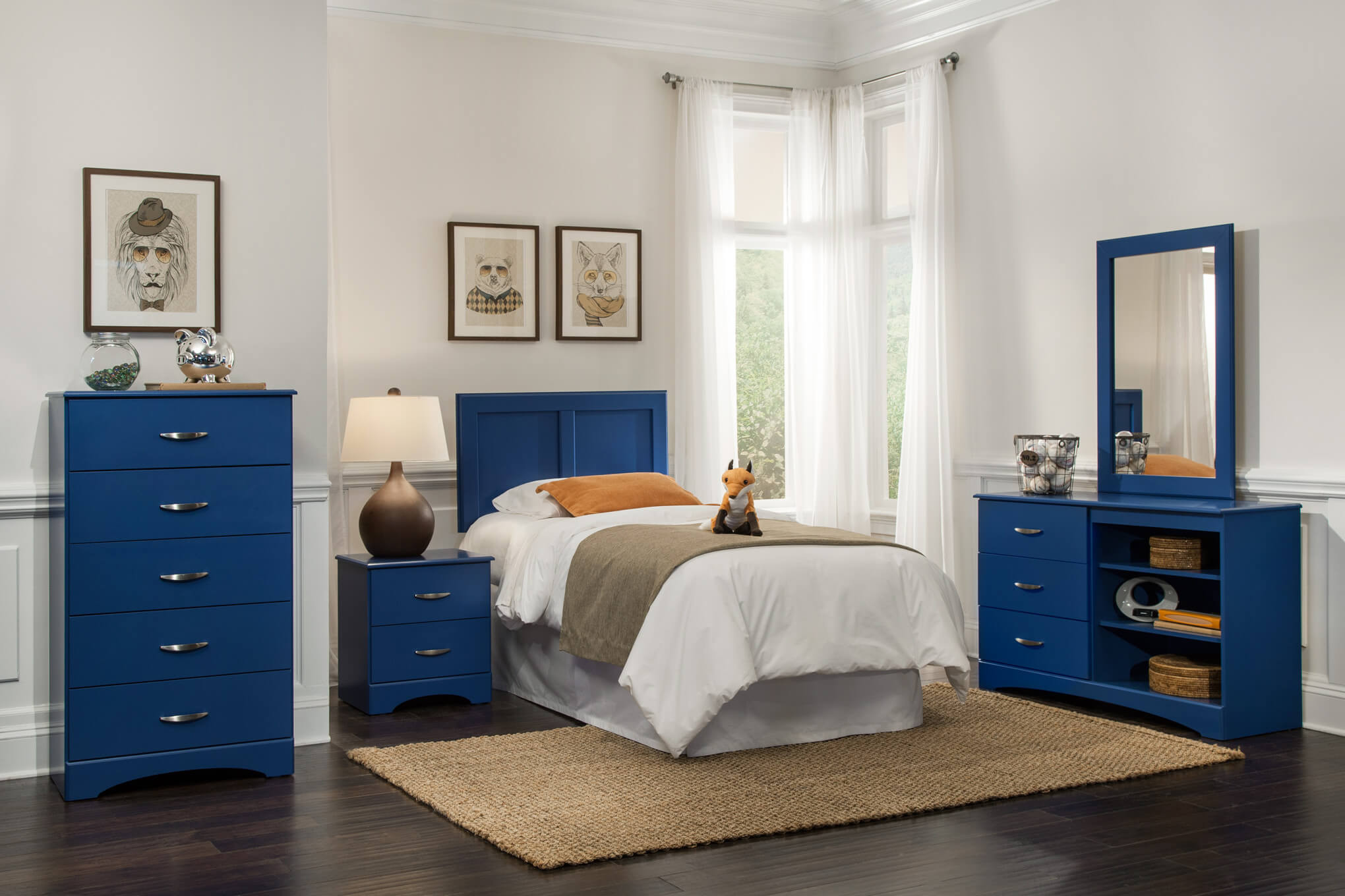 Kids Bedroom Dresser
 Kith Royal Blue Bedroom Set