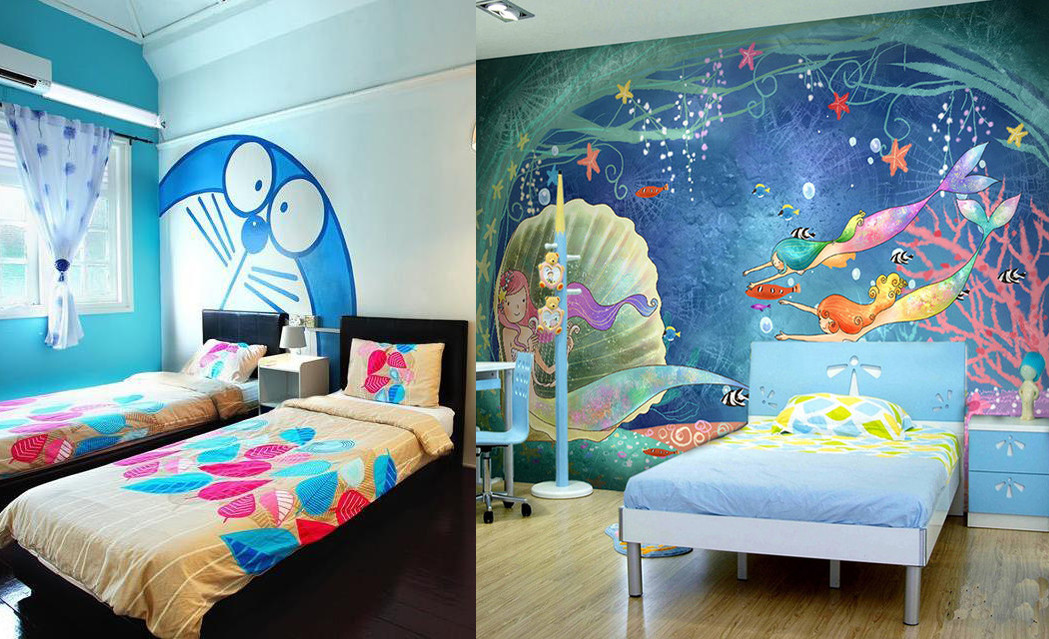 Kids Bedroom Paint Ideas For Walls
 Wall Painting Ideas for Kid Bedroom Decorations