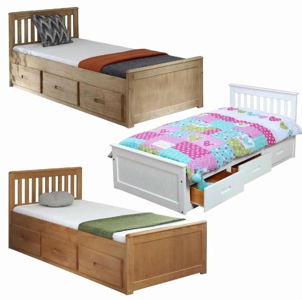 Kids Beds With Storage
 3ft Single Mission Storage Drawers Childrens Kids Bed