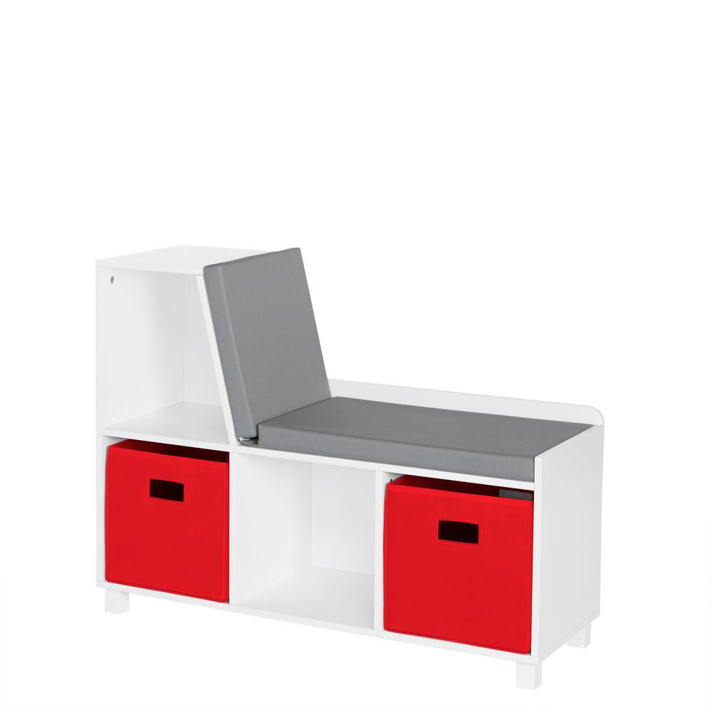 Kids Bench With Storage
 RiverRidge Home Kids White Storage Bench with Cubbies with